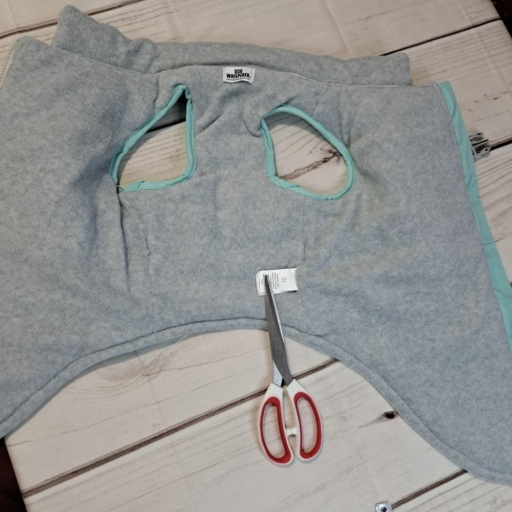 Dog Whisperer Light Blue Puffer Step Into Jacket Harness Size Large
